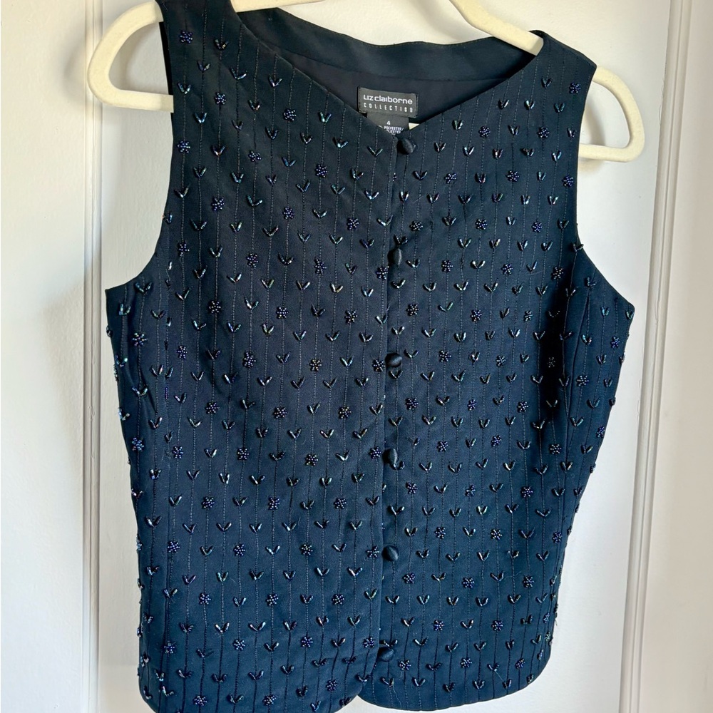 Liz Claiborne Collection Beaded Vest